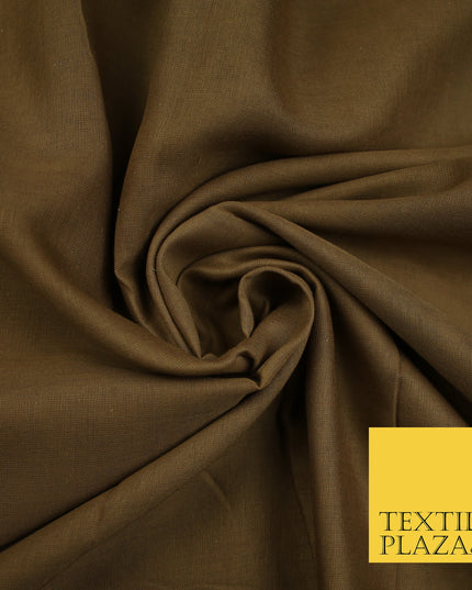 GINGER BROWN - Full Voile 100% COTTON RUBIA Fabric Turban Sikh Dastaar Pagh Patka 3M - 5M - 6M - 7M 8065