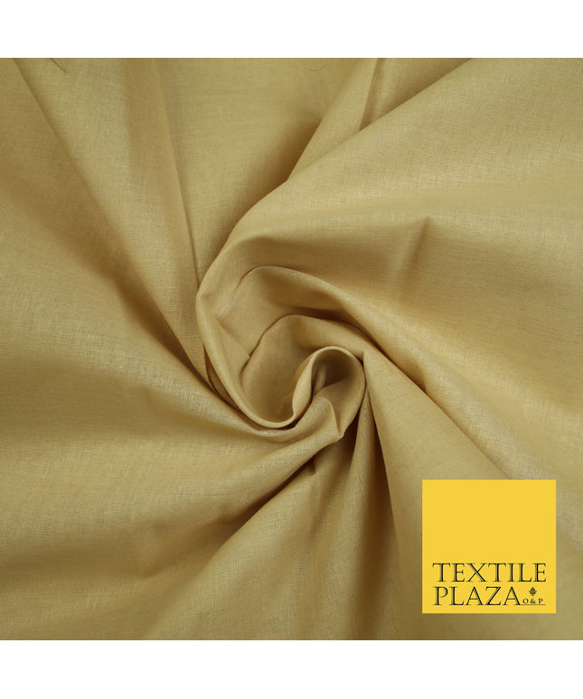 GOLD - Full Voile 100% COTTON RUBIA Fabric Turban Sikh Dastaar Pagh Patka 3M - 5M - 6M - 7M 8053