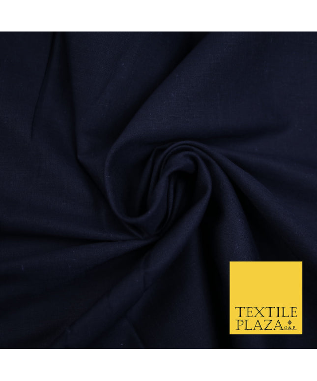 Ink Navy - Full Voile 100% COTTON RUBIA Fabric Turban Sikh Dastaar Pagh Patka 3M - 5M - 6M - 7M 8032