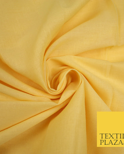 LEMON - Full Voile 100% COTTON RUBIA Fabric Turban Sikh Dastaar Pagh Patka 3M - 5M - 6M - 7M 8175