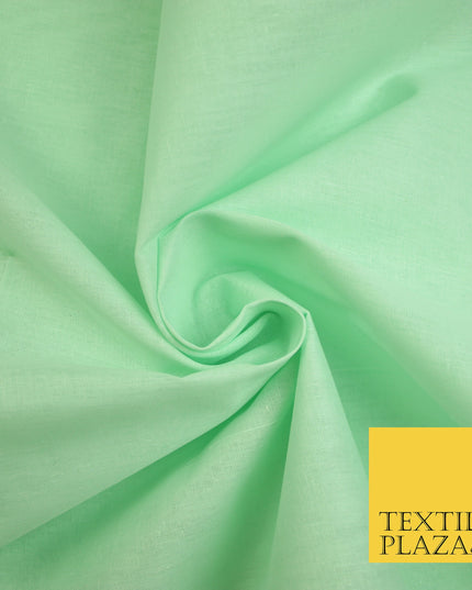 LIGHT MINT GREEN - Full Voile 100% COTTON RUBIA Fabric Turban Sikh Dastaar Pagh Patka 3M - 5M - 6M - 7M 8136