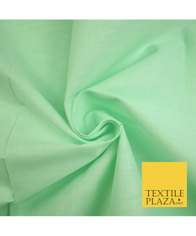 LIGHT MINT GREEN - Full Voile 100% COTTON RUBIA Fabric Turban Sikh Dastaar Pagh Patka 3M - 5M - 6M - 7M 8136