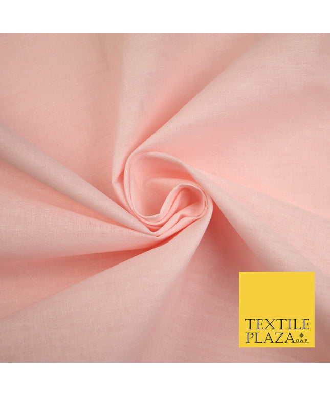 LIGHT PEACH - Full Voile 100% COTTON RUBIA Fabric Turban Sikh Dastaar Pagh Patka 3M - 5M - 6M - 7M 8107