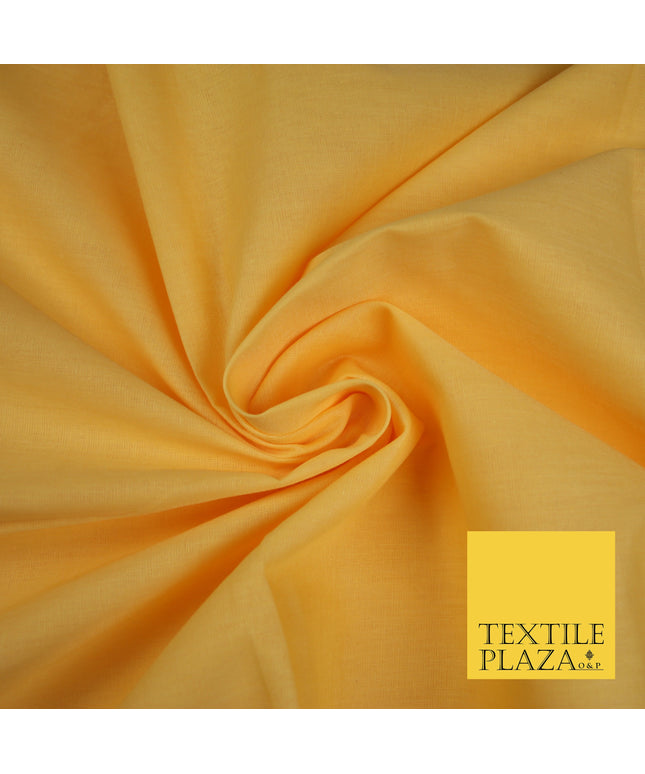 MANGO YELLOW - Full Voile 100% COTTON RUBIA Fabric Turban Sikh Dastaar Pagh Patka 3M - 5M - 6M - 7M 8176