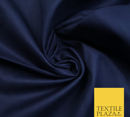 Navy Blue - Full Voile 100% COTTON RUBIA Fabric Turban Sikh Dastaar Pagh Patka 3M - 5M - 6M - 7M 8030