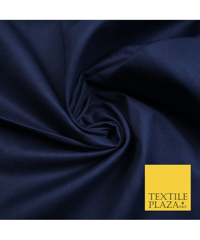 Navy Blue - Full Voile 100% COTTON RUBIA Fabric Turban Sikh Dastaar Pagh Patka 3M - 5M - 6M - 7M 8030