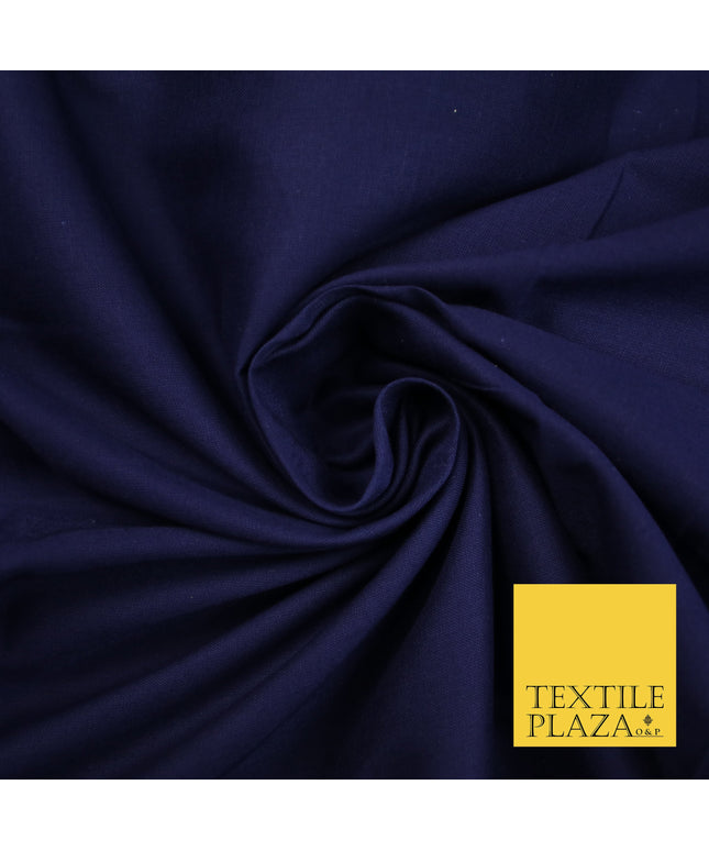 Navy Blue 2 - Full Voile 100% COTTON RUBIA Fabric Turban Sikh Dastaar Pagh Patka 3M - 5M - 6M - 7M 8031