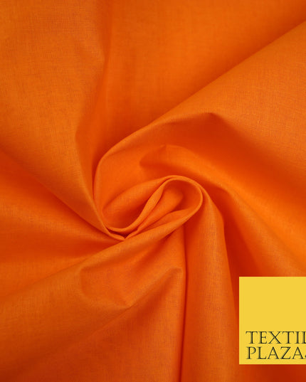ORANGE 2 - Full Voile 100% COTTON RUBIA Fabric Turban Sikh Dastaar Pagh Patka 3M - 5M - 6M - 7M 8078