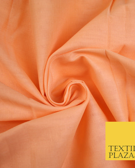 PEACH 3 - Full Voile 100% COTTON RUBIA Fabric Turban Sikh Dastaar Pagh Patka 3M - 5M - 6M - 7M 8170