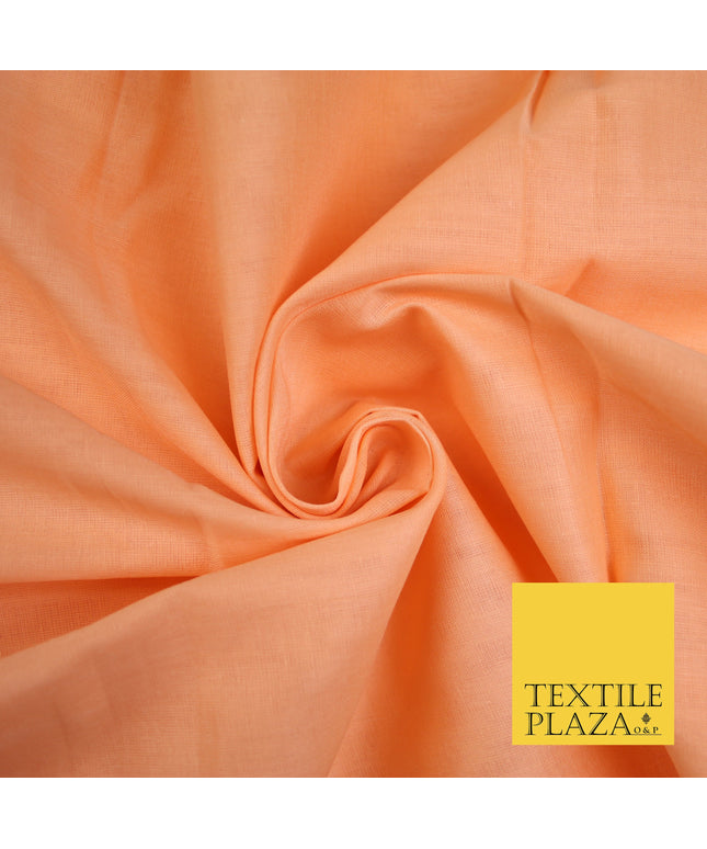 PEACH 3 - Full Voile 100% COTTON RUBIA Fabric Turban Sikh Dastaar Pagh Patka 3M - 5M - 6M - 7M 8170