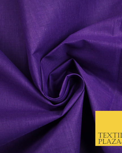 PURPLE - Full Voile 100% COTTON RUBIA Fabric Turban Sikh Dastaar Pagh Patka 3M - 5M - 6M - 7M 8113
