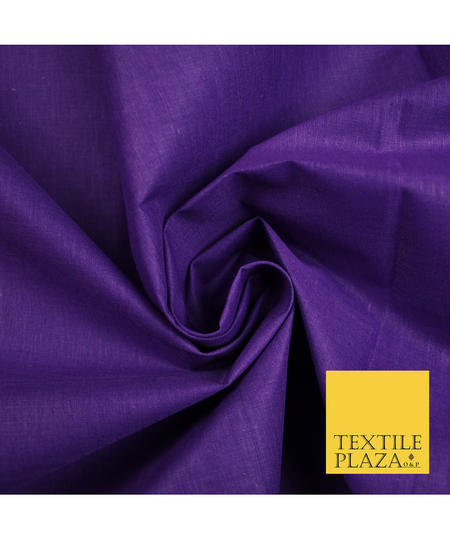 PURPLE - Full Voile 100% COTTON RUBIA Fabric Turban Sikh Dastaar Pagh Patka 3M - 5M - 6M - 7M 8113