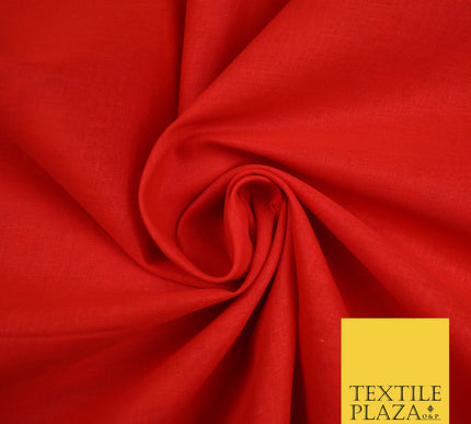 RED - Full Voile 100% COTTON RUBIA Fabric Turban Sikh Dastaar Pagh Patka 3M - 5M - 6M - 7M 8083