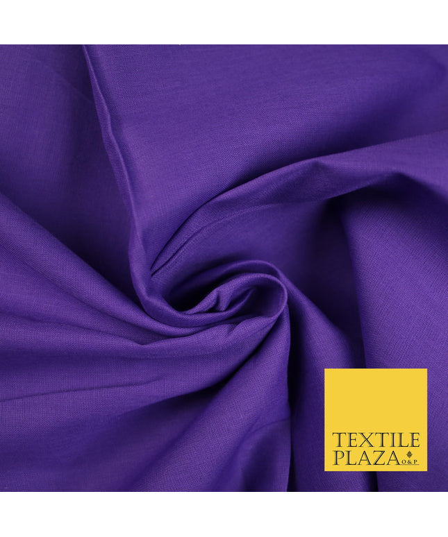 PURPLE 2 - Full Voile 100% COTTON RUBIA Fabric Turban Sikh Dastaar Pagh Patka 3M - 5M - 6M - 7M 8114