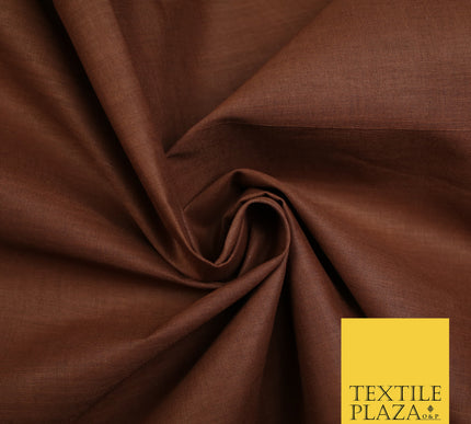RUST BROWN - Full Voile 100% COTTON RUBIA Fabric Turban Sikh Dastaar Pagh Patka 3M - 5M - 6M - 7M 8164