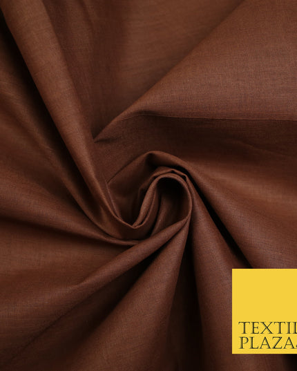 RUST BROWN - Full Voile 100% COTTON RUBIA Fabric Turban Sikh Dastaar Pagh Patka 3M - 5M - 6M - 7M 8164