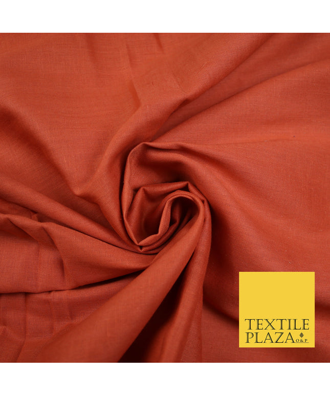 RUST TERRACOTTA - Full Voile 100% COTTON RUBIA Fabric Turban Sikh Dastaar Pagh Patka 3M - 5M - 6M - 7M 8166