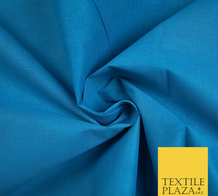 TURQUOISE BLUE - Full Voile 100% COTTON RUBIA Fabric Turban Sikh Dastaar Pagh Patka 3M - 5M - 6M - 7M 8130