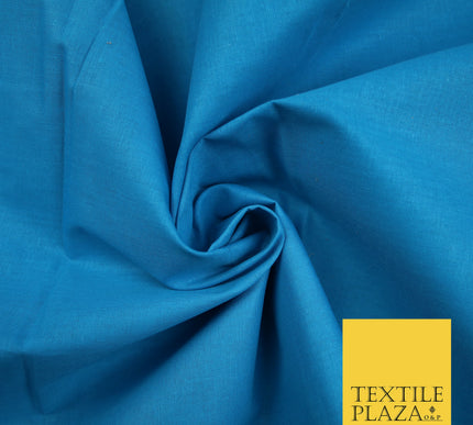 TURQUOISE BLUE 2 - Full Voile 100% COTTON RUBIA Fabric Turban Sikh Dastaar Pagh Patka 3M - 5M - 6M - 7M 8131