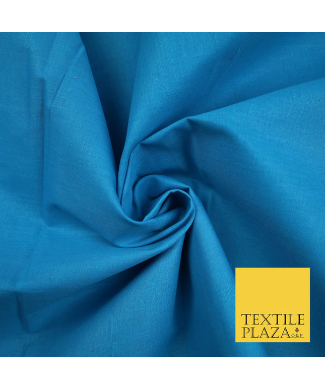 TURQUOISE BLUE 2 - Full Voile 100% COTTON RUBIA Fabric Turban Sikh Dastaar Pagh Patka 3M - 5M - 6M - 7M 8131