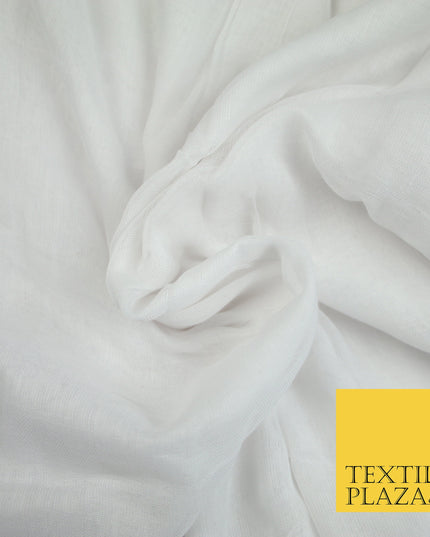WHITE - Full Voile 100% COTTON RUBIA Fabric Turban Sikh Dastaar Pagh Patka 3M - 5M - 6M - 7M 8041