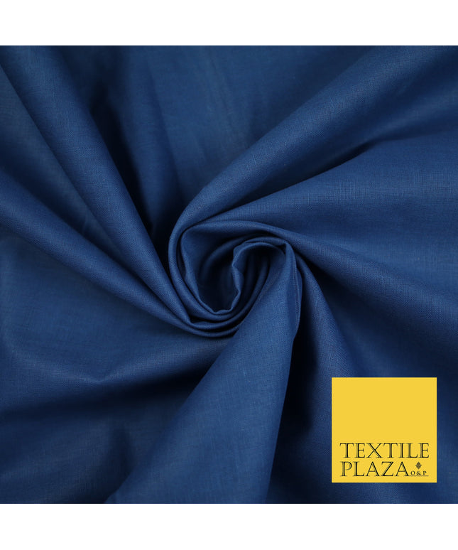 YALE BLUE - Full Voile 100% COTTON RUBIA Fabric Turban Sikh Dastaar Pagh Patka 3M - 5M - 6M - 7M 8120