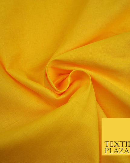 YELLOW - Full Voile 100% COTTON RUBIA Fabric Turban Sikh Dastaar Pagh Patka 3M - 5M - 6M - 7M 8073