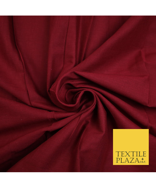 WINE BURGUNDY - Full Voile 100% COTTON RUBIA Fabric Turban Sikh Dastaar Pagh Patka 3M - 5M - 6M - 7M 8090