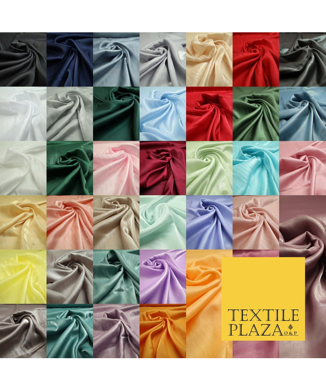 OVER 35 COLOURS - Premium Soft Smooth Shimmer Woven Polyester Dress Fabric 58"