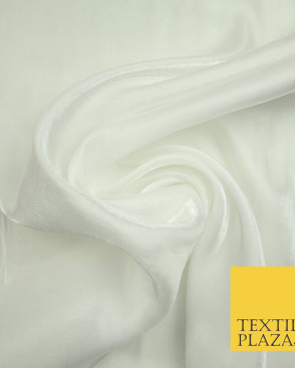 OVER 35 COLOURS - Premium Soft Smooth Shimmer Woven Polyester Dress Fabric 58"