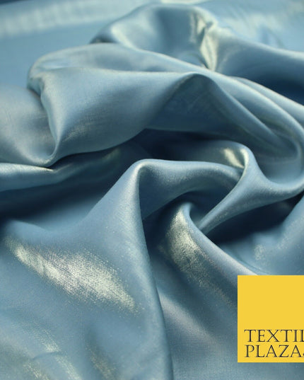 OVER 35 COLOURS - Premium Soft Smooth Shimmer Woven Polyester Dress Fabric 58"