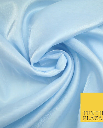 OVER 35 COLOURS - Premium Soft Smooth Shimmer Woven Polyester Dress Fabric 58"