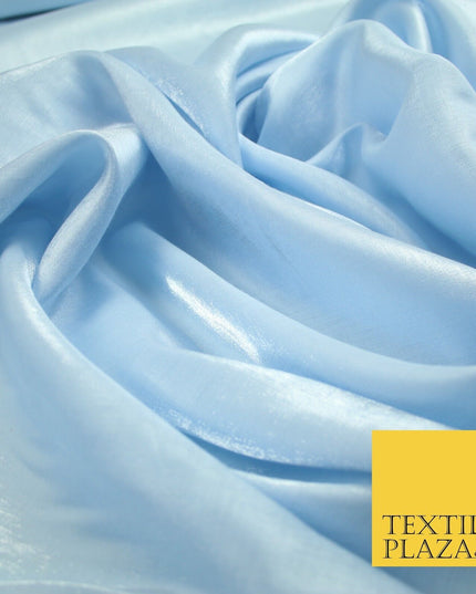 OVER 35 COLOURS - Premium Soft Smooth Shimmer Woven Polyester Dress Fabric 58"