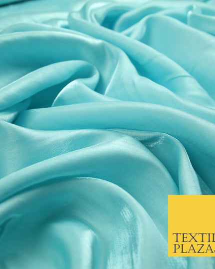 OVER 35 COLOURS - Premium Soft Smooth Shimmer Woven Polyester Dress Fabric 58"