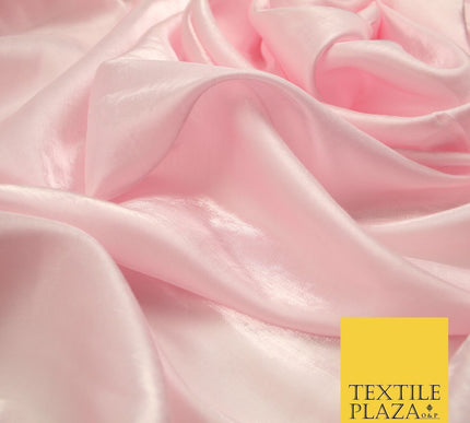 OVER 35 COLOURS - Premium Soft Smooth Shimmer Woven Polyester Dress Fabric 58"