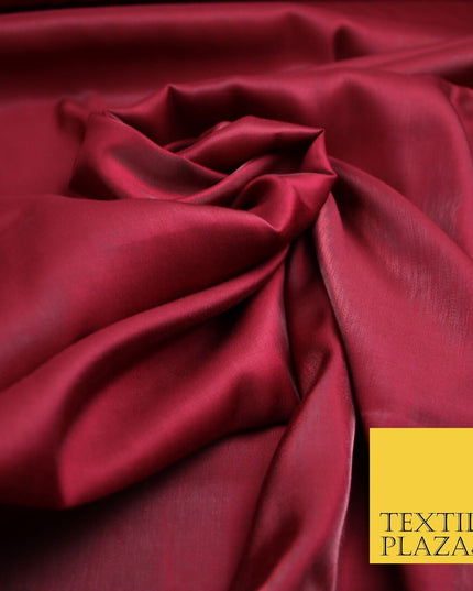 OVER 35 COLOURS - Premium Soft Smooth Shimmer Woven Polyester Dress Fabric 58"