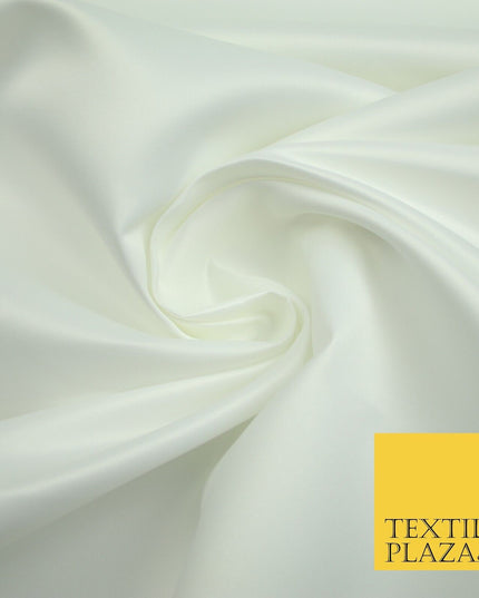 Premium Plain Smooth Heavy Matt Duchess Bridal Satin Fabric Wedding Dress 58"