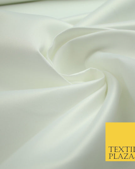 Premium Plain Smooth Heavy Matt Duchess Bridal Satin Fabric Wedding Dress 58"