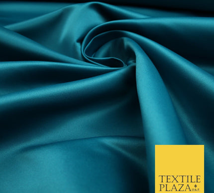 Premium Plain Smooth Heavy Matt Duchess Bridal Satin Fabric Wedding Dress 58"