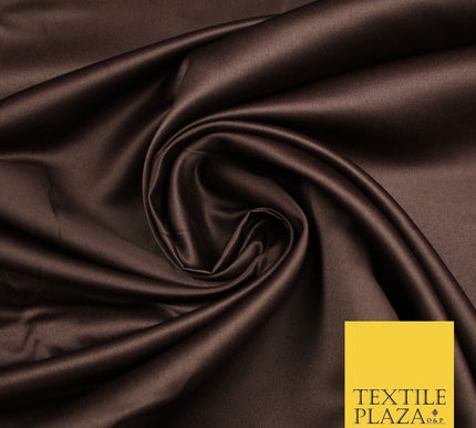 15 COLOURS - Premium Plain Smooth Matt Duchess Bridal Satin Fabric Wedding Dress