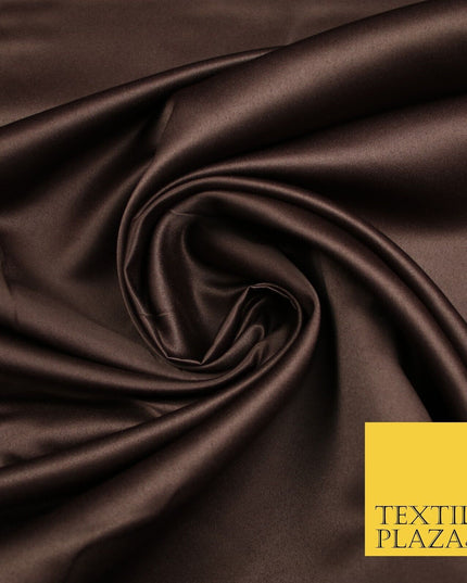 15 COLOURS - Premium Plain Smooth Matt Duchess Bridal Satin Fabric Wedding Dress