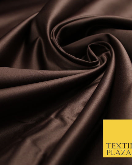 15 COLOURS - Premium Plain Smooth Matt Duchess Bridal Satin Fabric Wedding Dress