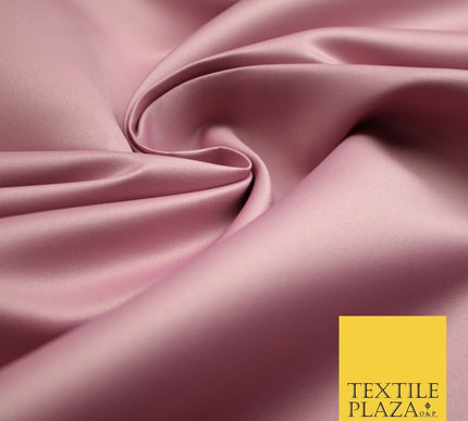 Premium Plain Smooth Heavy Matt Duchess Bridal Satin Fabric Wedding Dress 58"