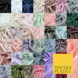 38 COLOURS - Soft Glazed Shimmer Sheer Woven Polyester Satin Organza Feel Fabric