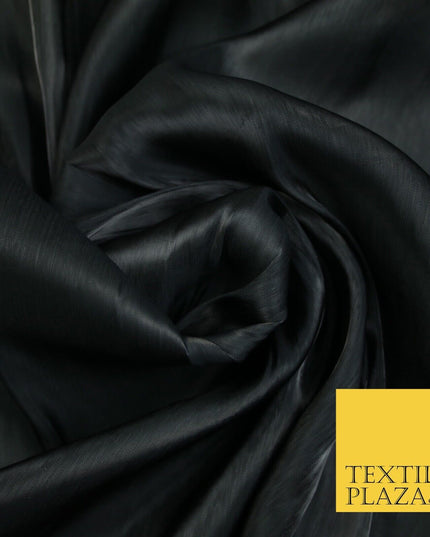 38 COLOURS - Soft Glazed Shimmer Sheer Woven Polyester Satin Organza Feel Fabric