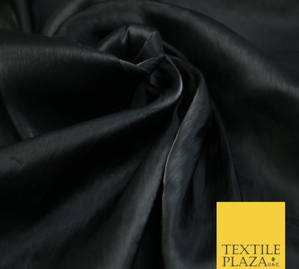 38 COLOURS - Soft Glazed Shimmer Sheer Woven Polyester Satin Organza Feel Fabric