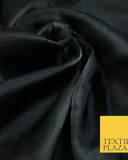 38 COLOURS - Soft Glazed Shimmer Sheer Woven Polyester Satin Organza Feel Fabric