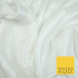 38 COLOURS - Soft Glazed Shimmer Sheer Woven Polyester Satin Organza Feel Fabric