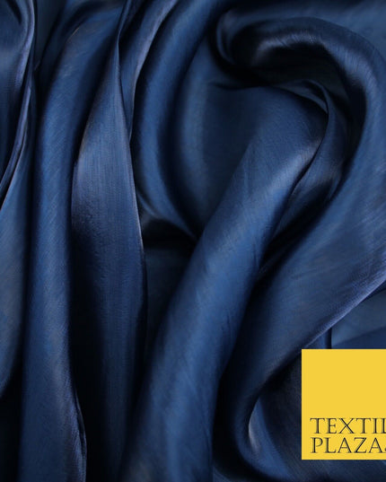 38 COLOURS - Soft Glazed Shimmer Sheer Woven Polyester Satin Organza Feel Fabric