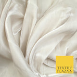 38 COLOURS - Soft Glazed Shimmer Sheer Woven Polyester Satin Organza Feel Fabric